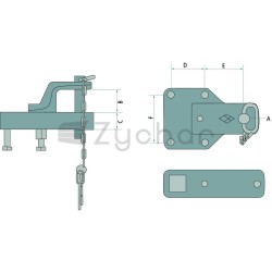 Mocowanie dyszla - 770ZPA-4-347718657