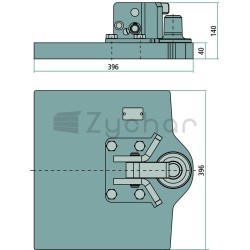 Płyta nośna Pitonfix z kontur. 396x396x4 - 777009619410A01-347718587