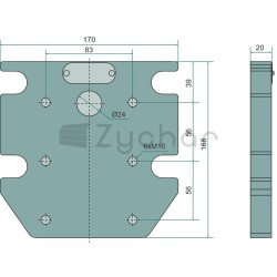 Anschraubplatte - 777103242390A02-347717888