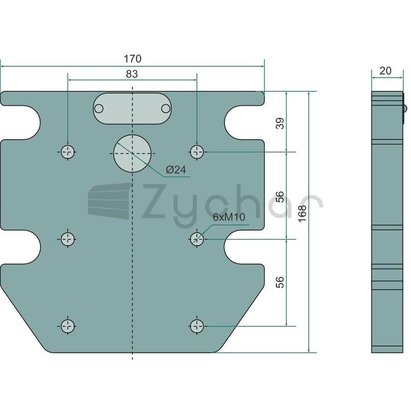 Anschraubplatte - 777103242390A02-347717888
