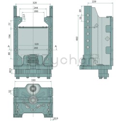 Rama zaczepowa JD 5020 z PFix - 787880C11040-347724762