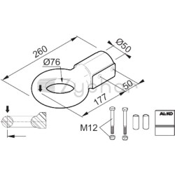 Ucho zaczepu NATO N76/F - 8141224111-347745493