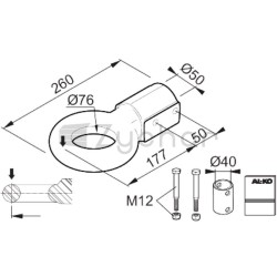 Ucho zaczepu NATO N76/E - 8141224666-347745436
