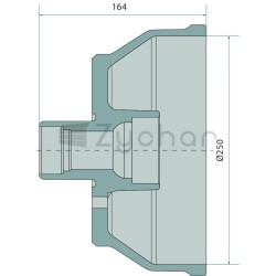Piasta hamulcowa - 82314304C02-347736391
