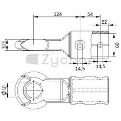 Ucho zaczepu DIN - 82398762093-347745446