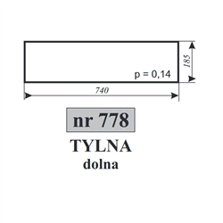 Szyba tylna dolna C-360-347485915