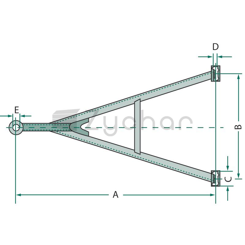 Zuggabel 18t 2000x900x70x24 - 218YD20009001100-347735036