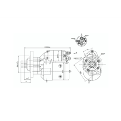 Rozrusznik z reduktorem typu Magneton John Deere 9142700 Elmot-347500949