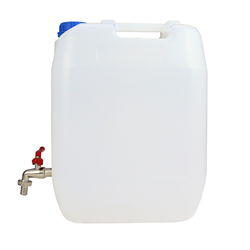 Kanister do wody pionowy 20l plastikowy z kranem metalowym-347522746