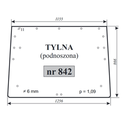 Szyba tylna podnoszona Reanult-347486144