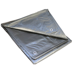 Plandeka 2x3m srebrna gramatura 130g/m2 MOTORRA-347774392