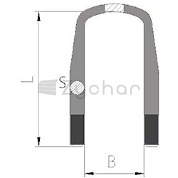 Zacisk sprężynowy 128X21,2X260 Forma 1 - 11147853-347747088