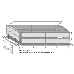 Complete upper body for HL8011 trailer with strong tarpaulin