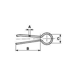 Zawleczka sprężysta  3X1,5 mm-347607421