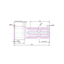Adapter 30mm  1 3/8-6-347611588