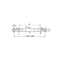 Łącznik centralny kat. 1 27x3 580-790MM TOP-347772222