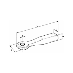 Ucho zaczepu 7000kg L350, typ GERMANIA-347607096