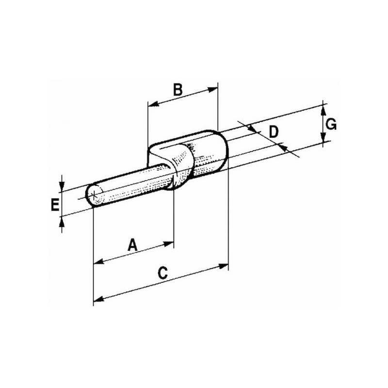 Kołek zaczepu do wspawania 11mm-347607527