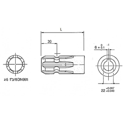 Adapter 22mm  1 3/8-6-347611651