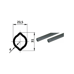 Rura 1m, profil cytrynka 23,5x31, G1-347615647