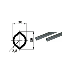 Rura 3m, profil cytrynka 30x39, G2-347610969