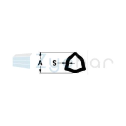 Rura 3m, profil trójkątny 32,5x2,6, P2-347611050
