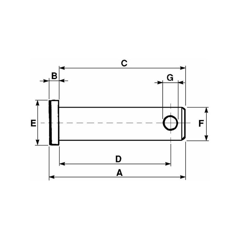 Sworzeń stabilizatora 16x55mm, APZ1770, 355278S36, 81824450-347614627