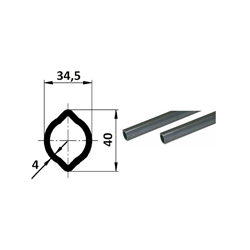 Rura 2m, profil cytrynka, 34,5x40, W2300, G3-347616463