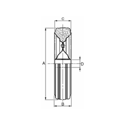 Koło stalowe ogumione 260x50 mm-347606311