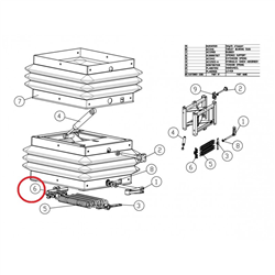 Uchwyt do sprężyn do podstawy fotela mechanicznego MOL698N-347618709