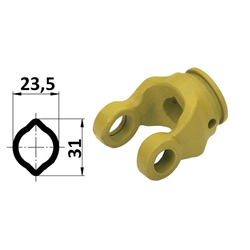 Widłak profilowy na rurę owalną 23,5x31-347610975