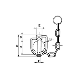 zawleczka 10 mm, z łańcuszkiem-347607741