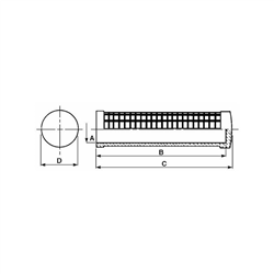 Uchwyt gumowy nasadzany 30x107mm-347607748
