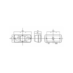 Lampa tylna prawa Massey Ferguson,Landini, 1678869M91-347607852