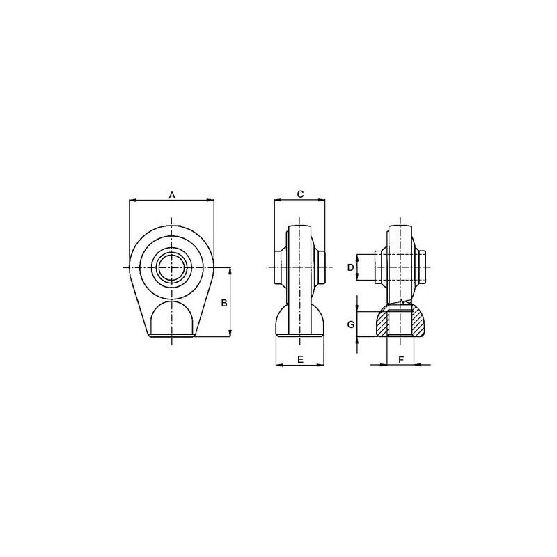 Końcówka siłownika 19 mm-347607934