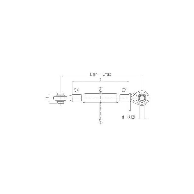 Łącznik centralny kat. 2 36x3 640-860MM BASIC-347771937