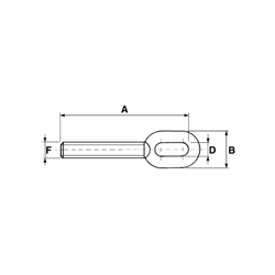 Oczko z gwintem do stabilizatora, prawy gwint 18x2,5-347608109