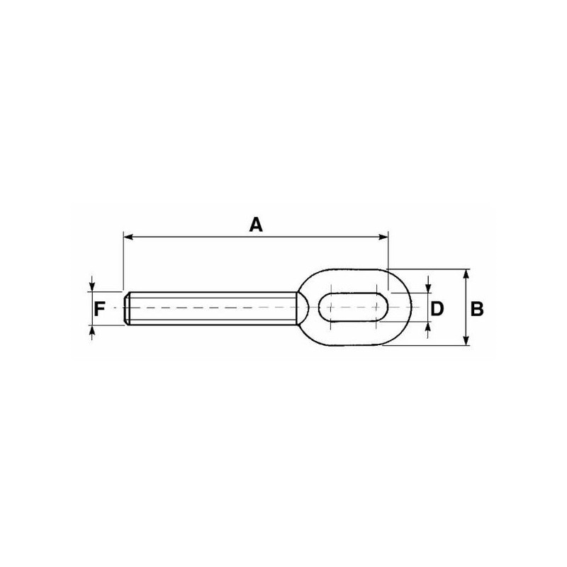 Oczko z gwintem do stabilizatora, prawy gwint 18x2,5-347608109