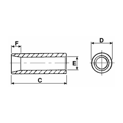Tuleja do zęba wygiętego 880 mm na gwint M22-347615639