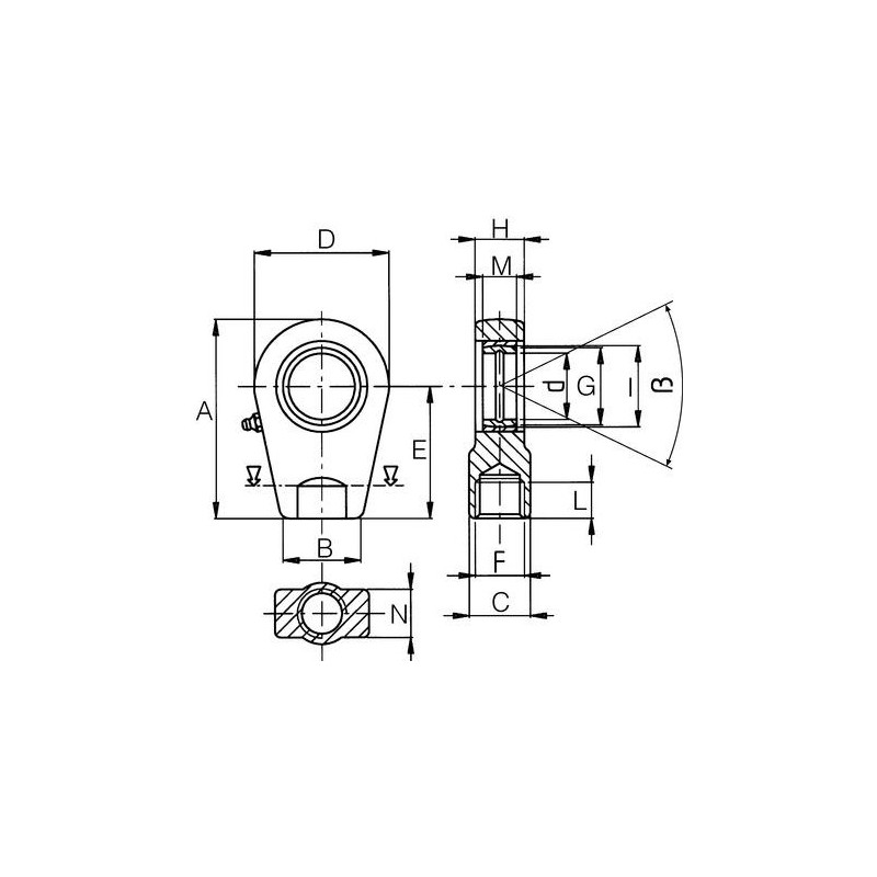 Końcówka siłownika 50 mm żeńska 45x1,5-347608485
