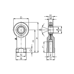 Końcówka siłownika 14 mm żeńska M14x2-347608573