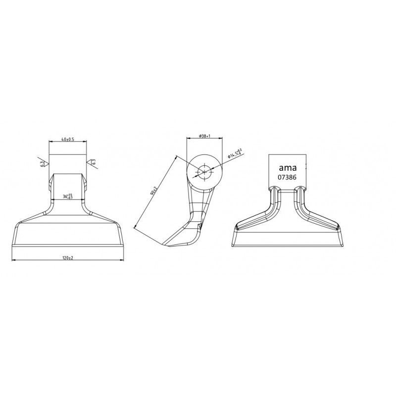 Bijak młotkowy RM8 120x40x14,5 R90 Zanon-347608592