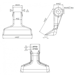 Bijak młotkowy 120x40x16,5 R110-347606535