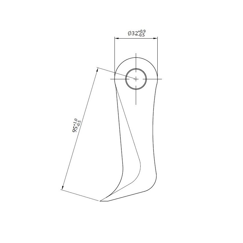 Bijak młotkowy RM33, 85x40x14,5, R95-347606541