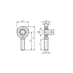 Końcówka siłownika 28 mm męska M27x2-347608610