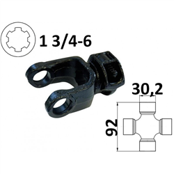 Widłak ciągnikowy 1 3/4-6, na krzyżak 30,2x92mm-347611020