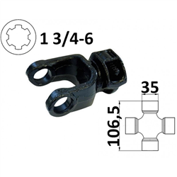 Widłak ciągnikowy 1 3/4-6, na krzyżak 35x106,5mm-347611021