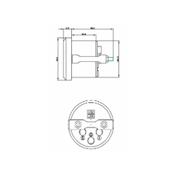 Elektroniczny czujnik temperatury wody, 40°-120°-347614391