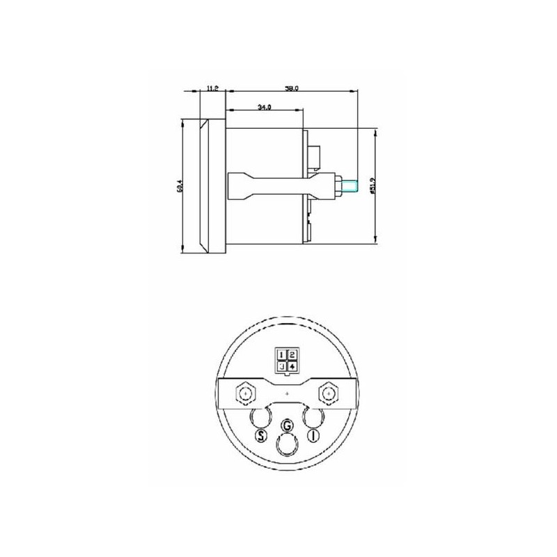 Elektroniczny czujnik temperatury wody, 40°-120°-347614391