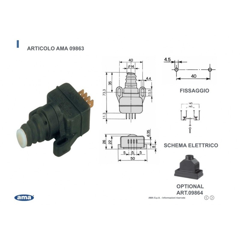 Czujnik stop 12/24V,12-5A/8-3A COBO 4X6,3mm,IP67-347608826